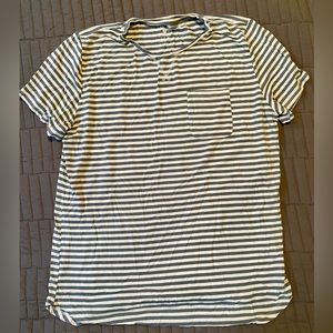 NWOT Lates by Kate Jam PJ set XXL grey and white stripe